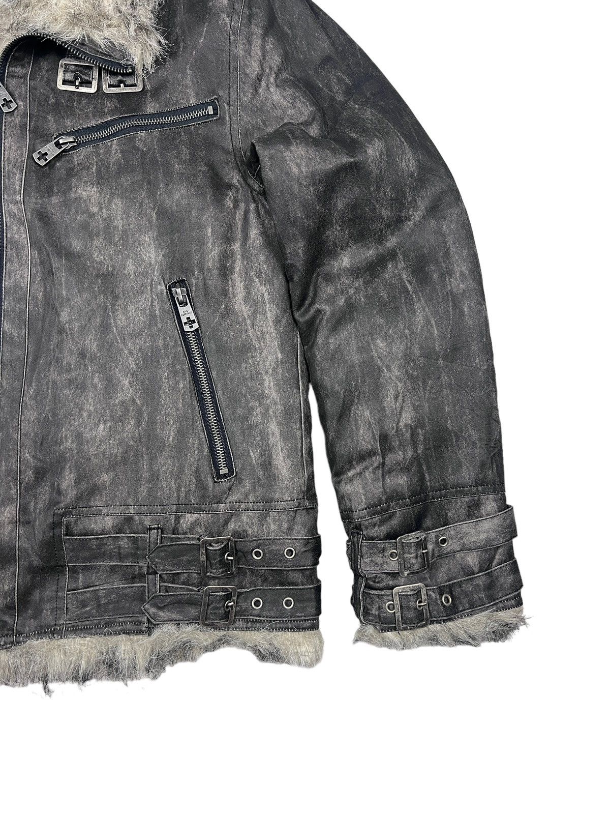 BERNINGS SHO Bernings Sho Faux Fur Shearling Bondage Jacket Size US M / EU 48-50 / 2 - 4 Thumbnail