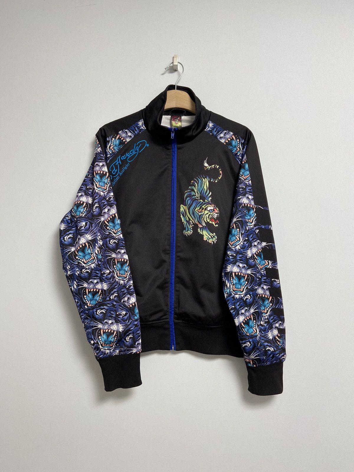 Ed Hardy Vintage Ed Hardy Track Top Jacket Black Logo Size US S / EU 44-46 / 1 - 9 Thumbnail