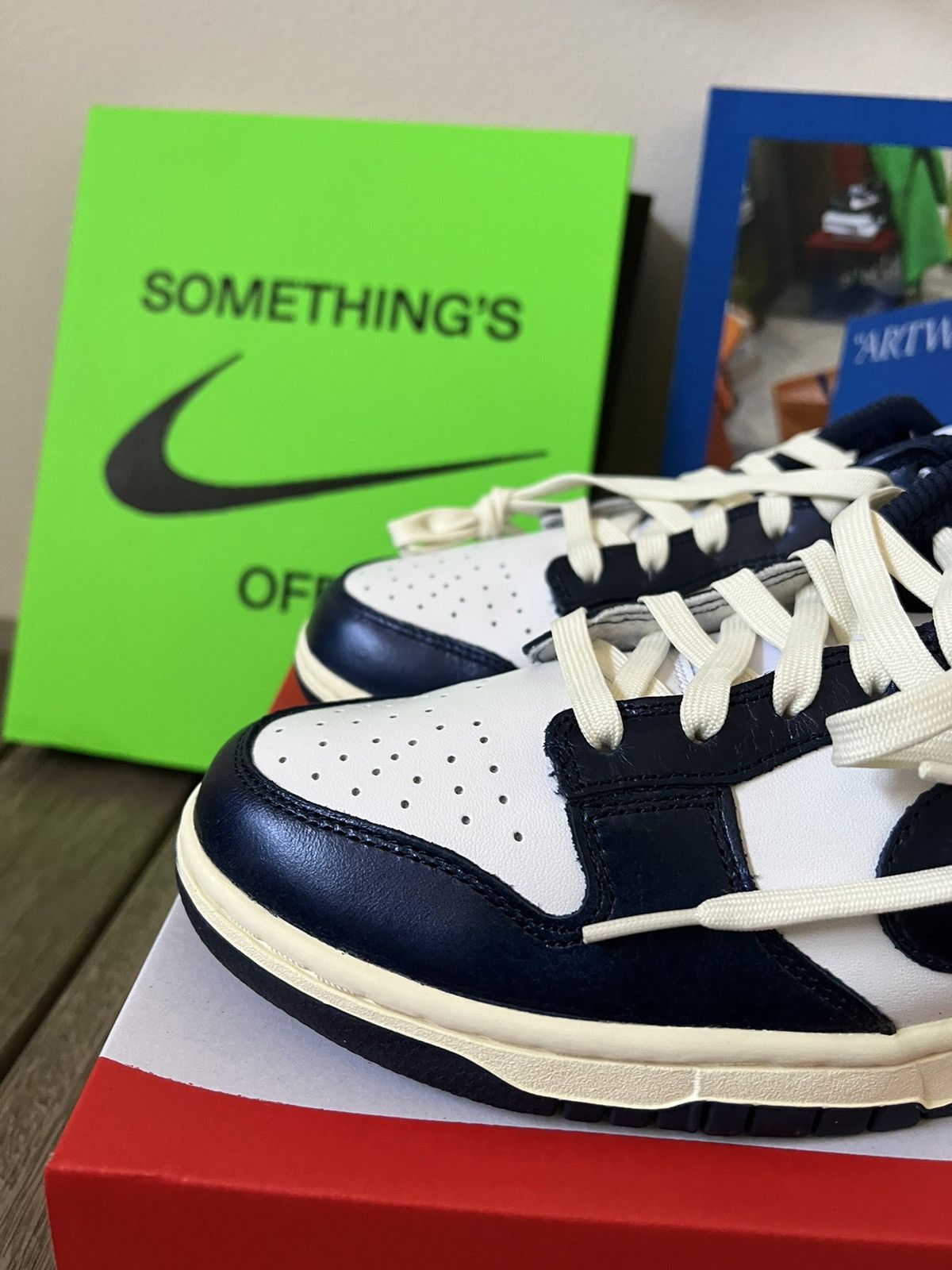 Nike Nike Dunk Low Vintage Navy PRM Size US 10 / IT 40 - 2 Thumbnail