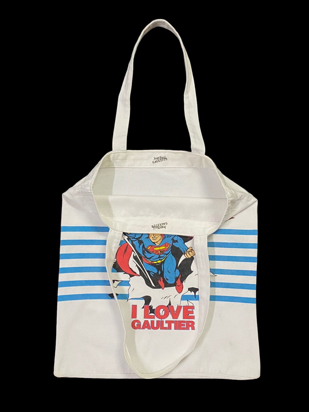 Jean Paul Gaultier Jean Paul Gaultier X Dc Comic “I LOVE GAULTIER” Tote Bag Size ONE SIZE - 15 Thumbnail