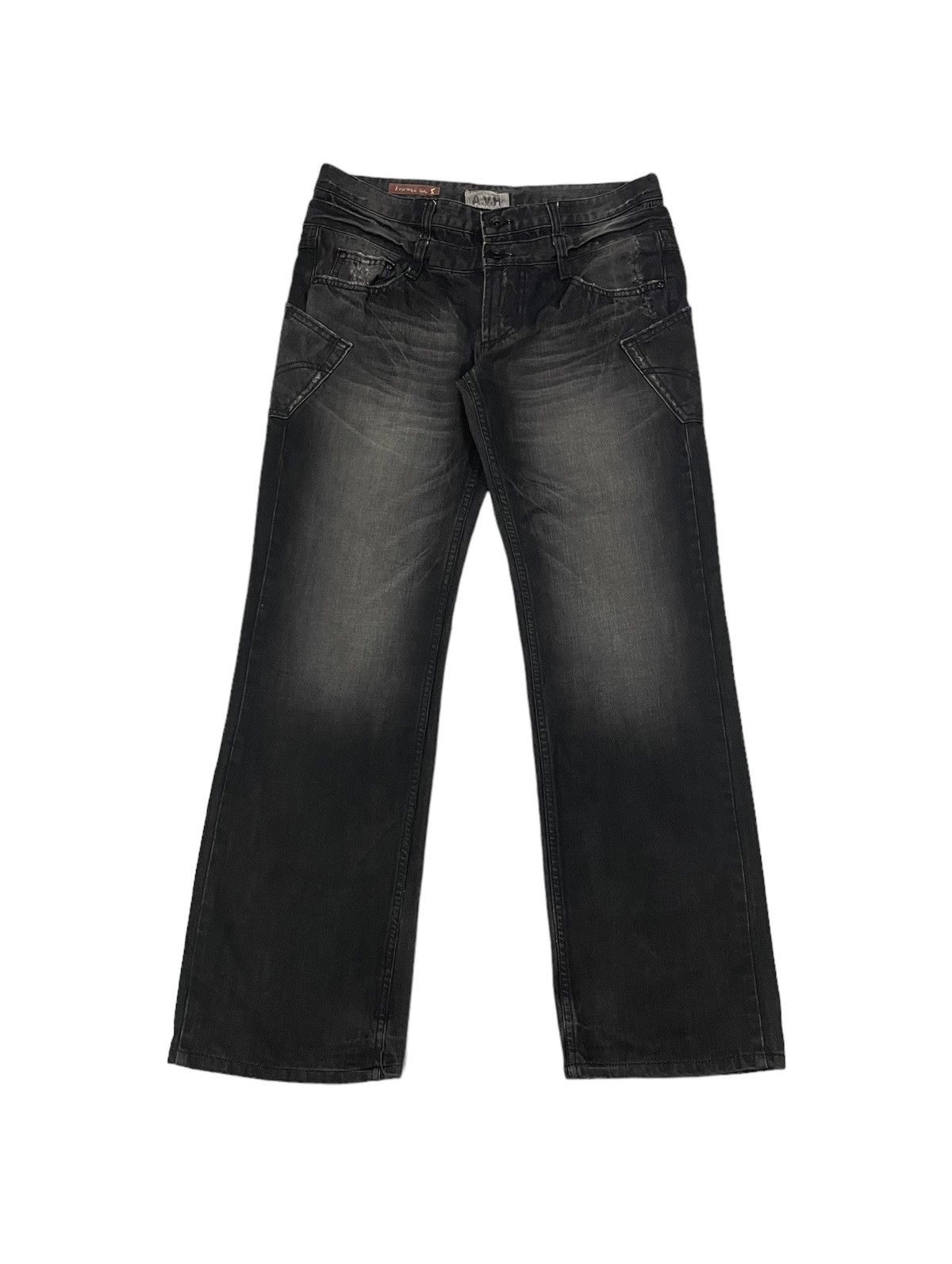 Japanese Brand × PPFM Vintage AVH Jeans Japan Double Waist Jeans Size US 36 / EU 52 - 3 Thumbnail