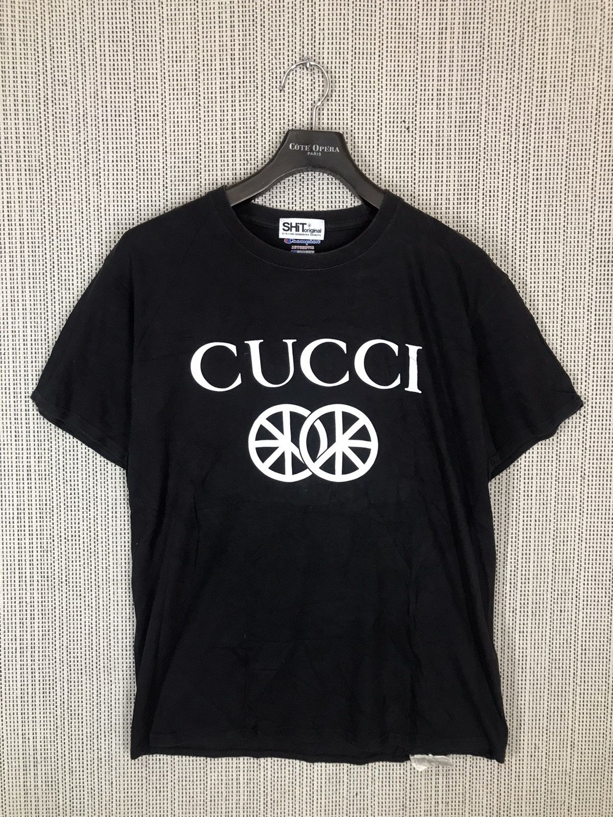 ‼️SHIT ORIGINAL X CHAMPION SPELLOUT CUCCI PERODY GUCCI ‼️