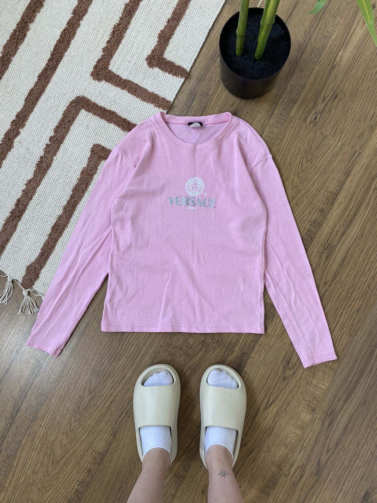 Versace VERSACE CUTE PINK LONGSLEEVE Size S / US 4 / IT 40 - 1 Thumbnail