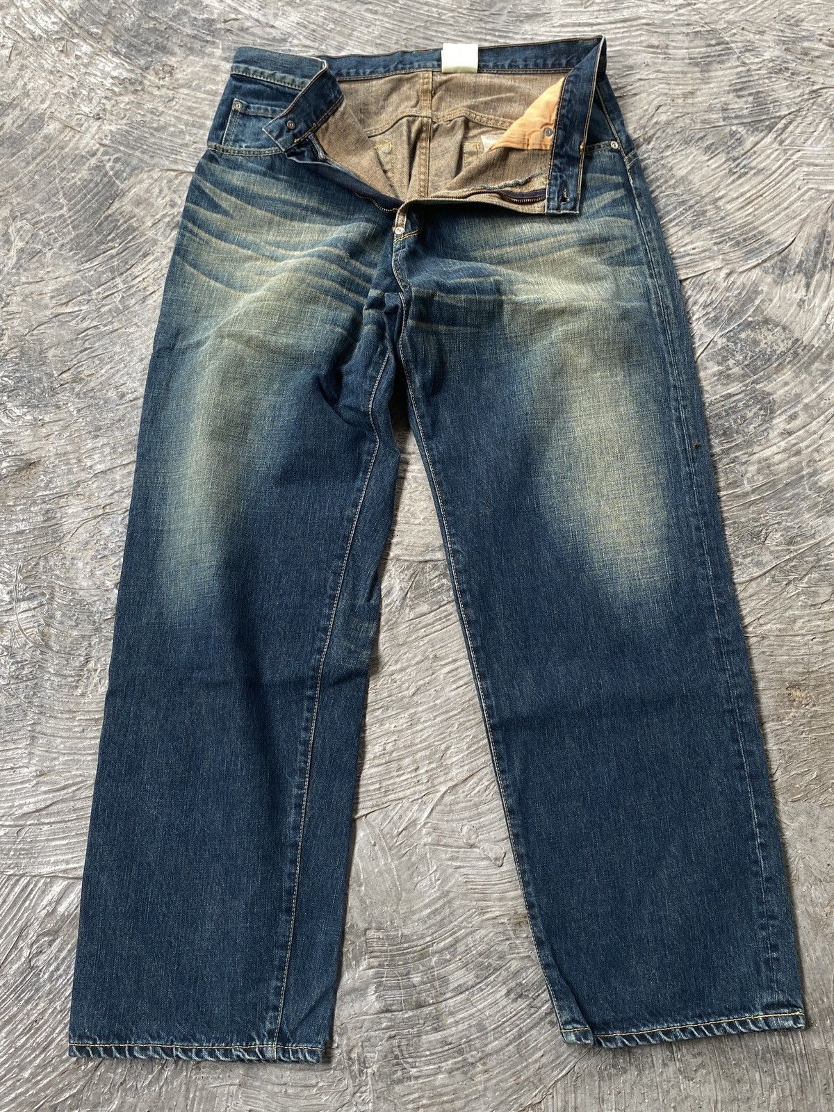 MasterPiece Vintage Masterpiece by Hectic Denim Jeans Size US 33 - 8 Thumbnail