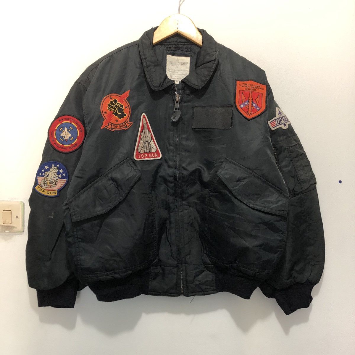 Vintage Vintage Top Gun Movie Paramount Pictures Bomber Jacket Size US M / EU 48-50 / 2 - 1 Thumbnail