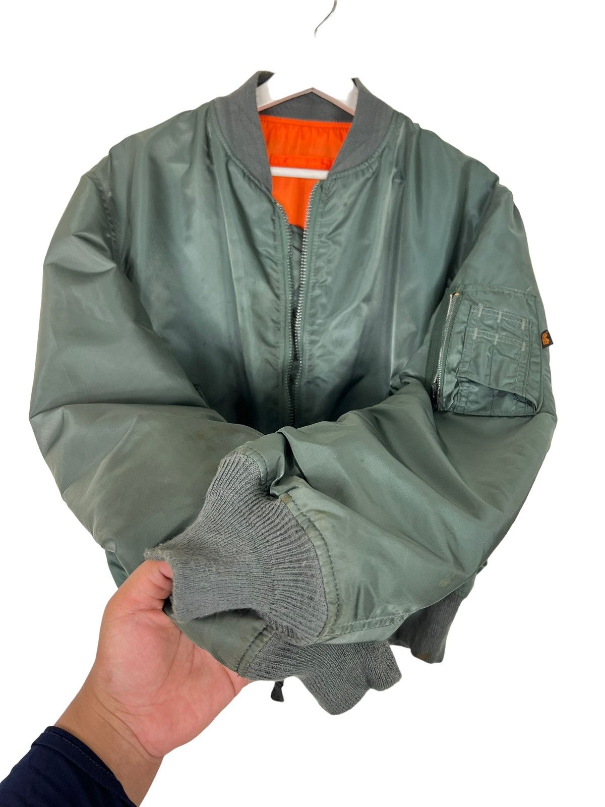 Alpha Industries 🔥 70s RIOT RIOT VINTAGE MA-1 ALPHA BOMBER JACKET MADE IN USA Size US L / EU 52-54 / 3 - 10 Thumbnail