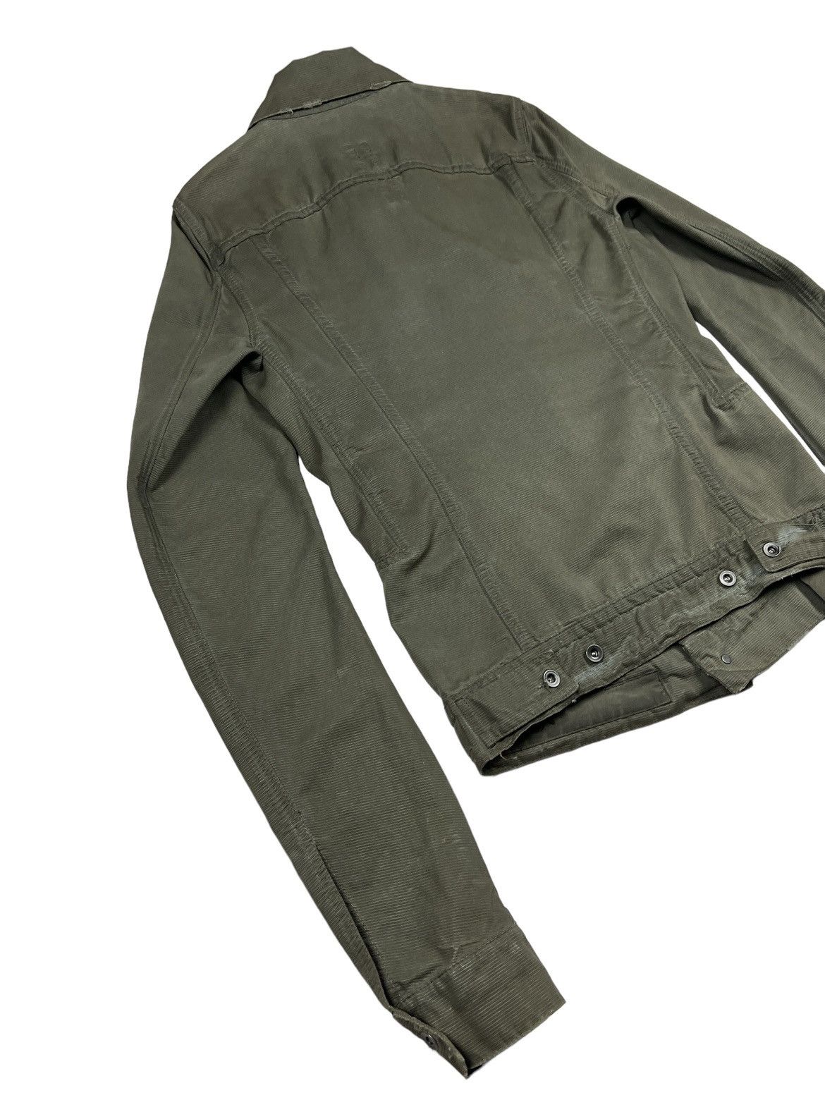 Rick Owens Archive FW07 Rick Owens DRKSHDW Waxed Grosgrain Jacket Size US S / EU 44-46 / 1 - 7 Thumbnail