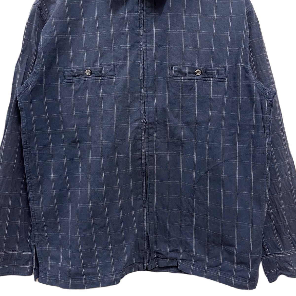 Kansai Yamamoto Vintage KANSAI JEANS plaid zipper jacket Size US L / EU 52-54 / 3 - 4 Thumbnail