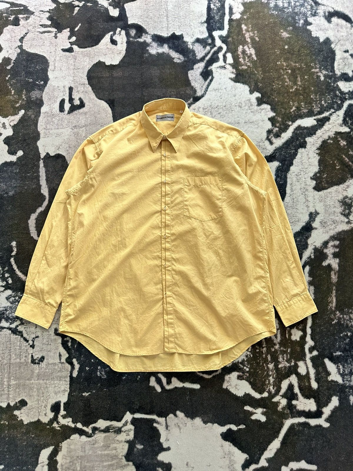 Kansai Yamamoto 90's Kansaiman by Kansai Yamamoto avant-garde shirt Size US L / EU 52-54 / 3 - 1 Thumbnail