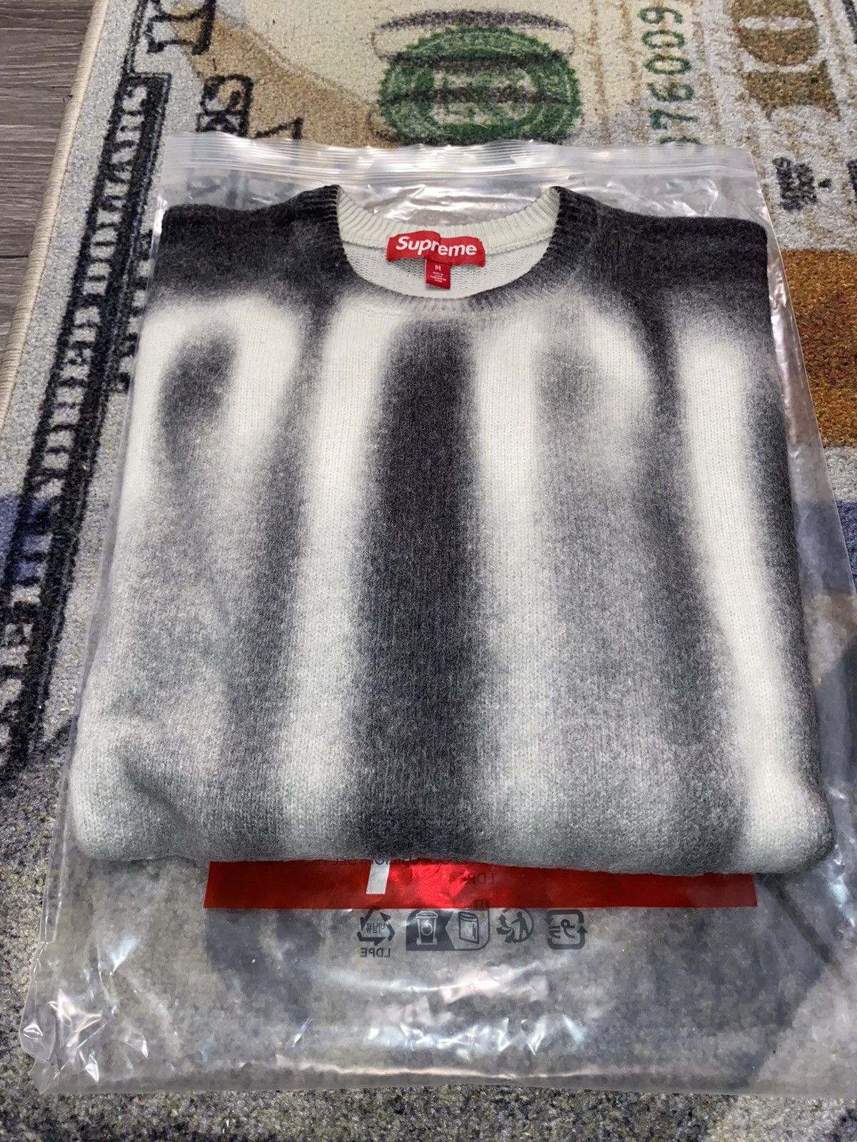 Supreme Supreme Blurred Logo Sweater Black | Grailed