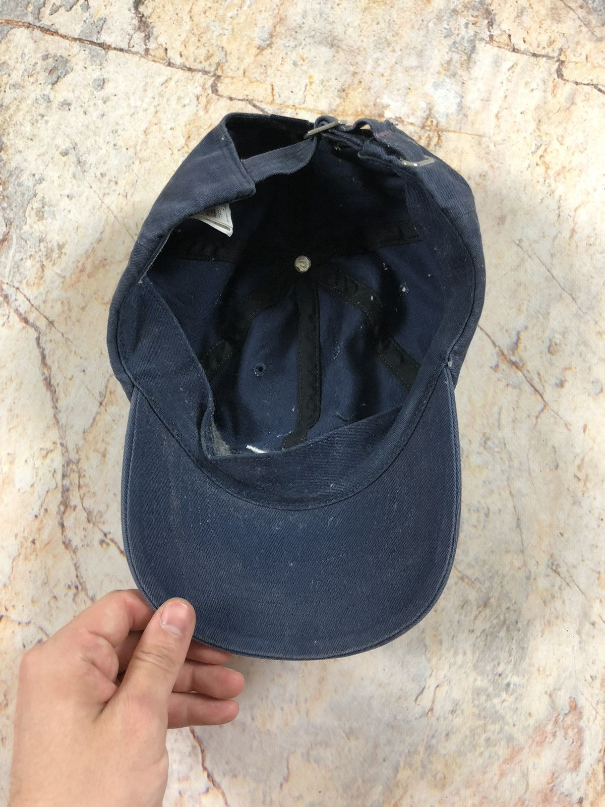 Nike × Vintage Nike vintage blue logo cap Size ONE SIZE - 5 Thumbnail