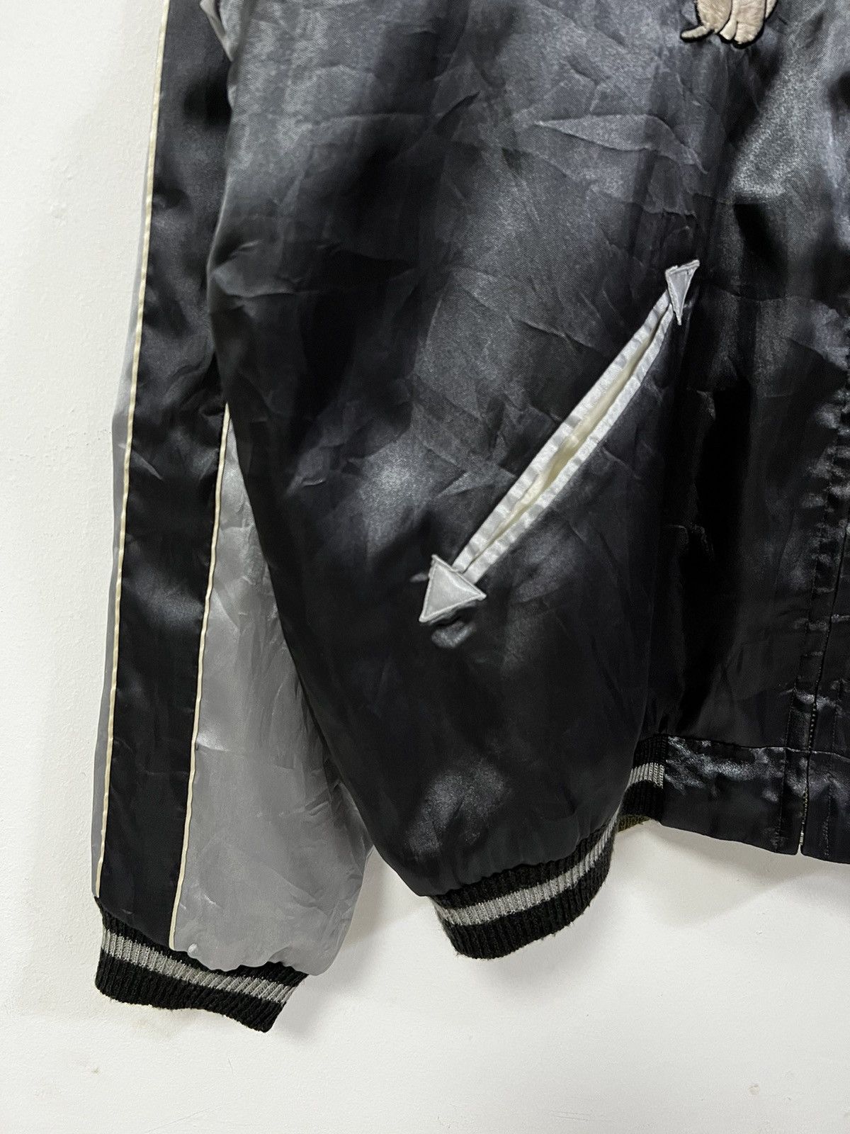 Japanese Brand × Vintage Vintage The Flying Skull Embroidery Sukajan Souvenir Jacket Size US M / EU 48-50 / 2 - 12 Thumbnail