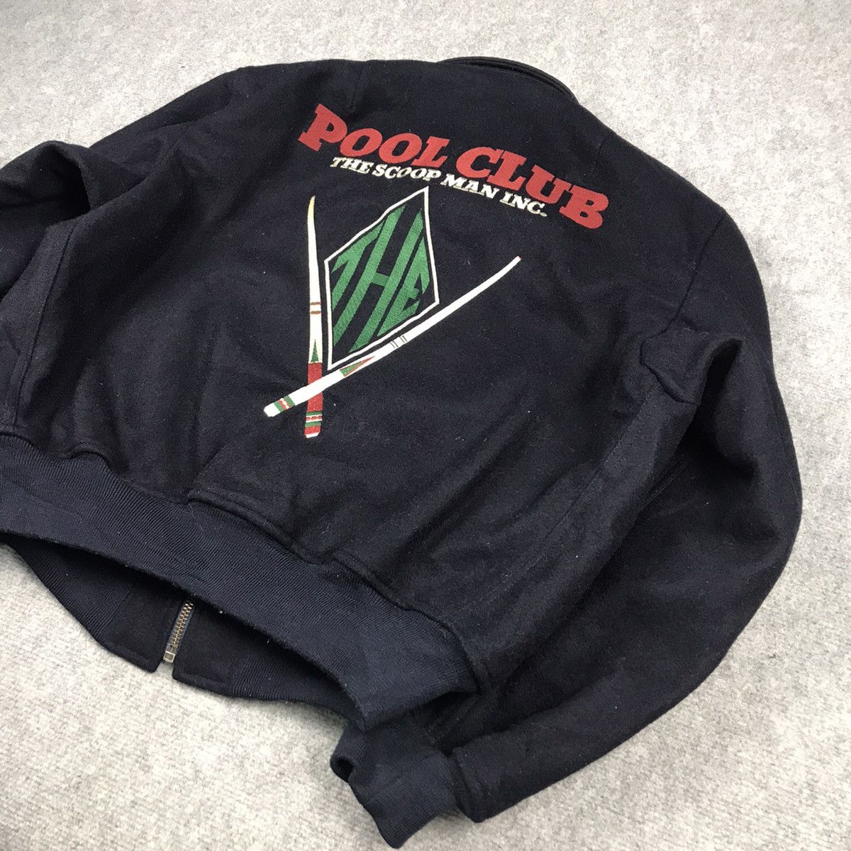 Japanese Brand ⚡️VINTAGE POOL CLUB EMBROIDERY THE SCOOP MAN VARSITY JACKET Size US L / EU 52-54 / 3 - 7 Thumbnail