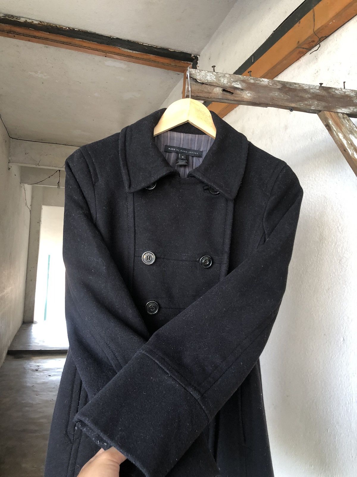 Marc Jacobs Marc by Marc Jacobs Double Breasted Wool Peacoat Size US M / EU 48-50 / 2 - 9 Thumbnail