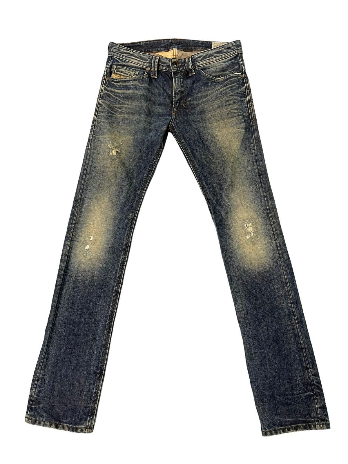 Diesel Slim Jeans Diesel Industries Distress Faded 5🟦7 Size US 31 - 1 Thumbnail
