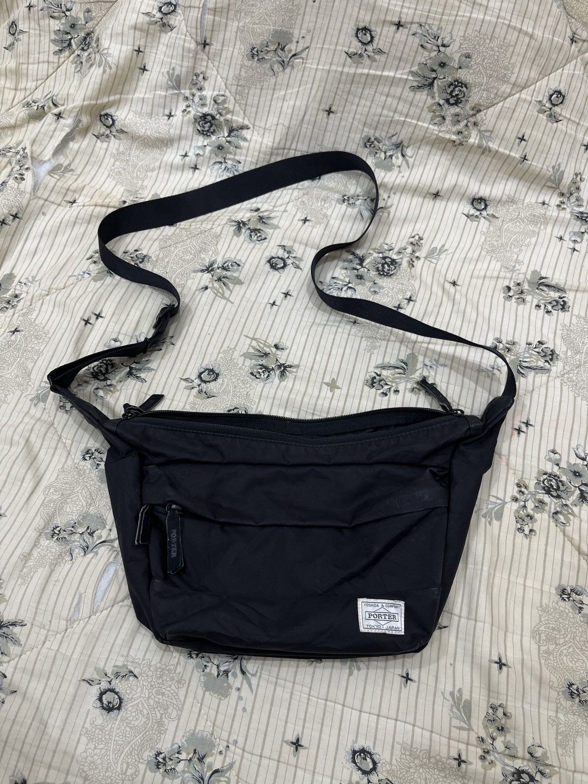 image of Archival Clothing x Head Porter Porter Yoshida Japan Crossbody Bag in Black, Women's