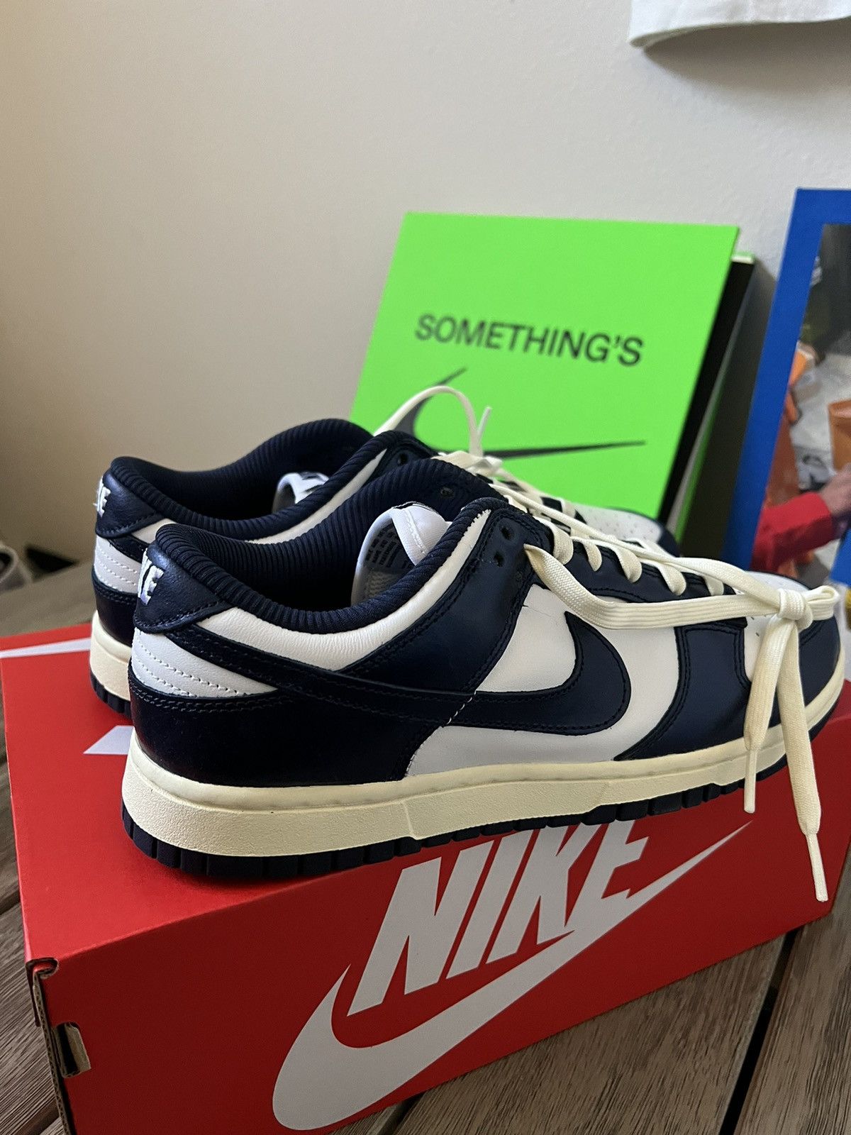 Nike Nike Dunk Low Vintage Navy PRM Size US 10 / IT 40 - 5 Thumbnail