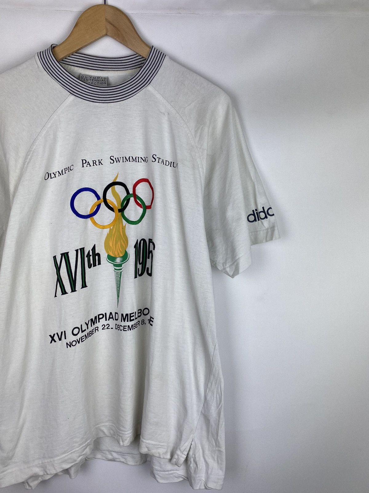 Adidas Rare VTG Adidas XVI Olympic Games 1956 men’s t shirt size M Size US M / EU 48-50 / 2 - 3 Thumbnail
