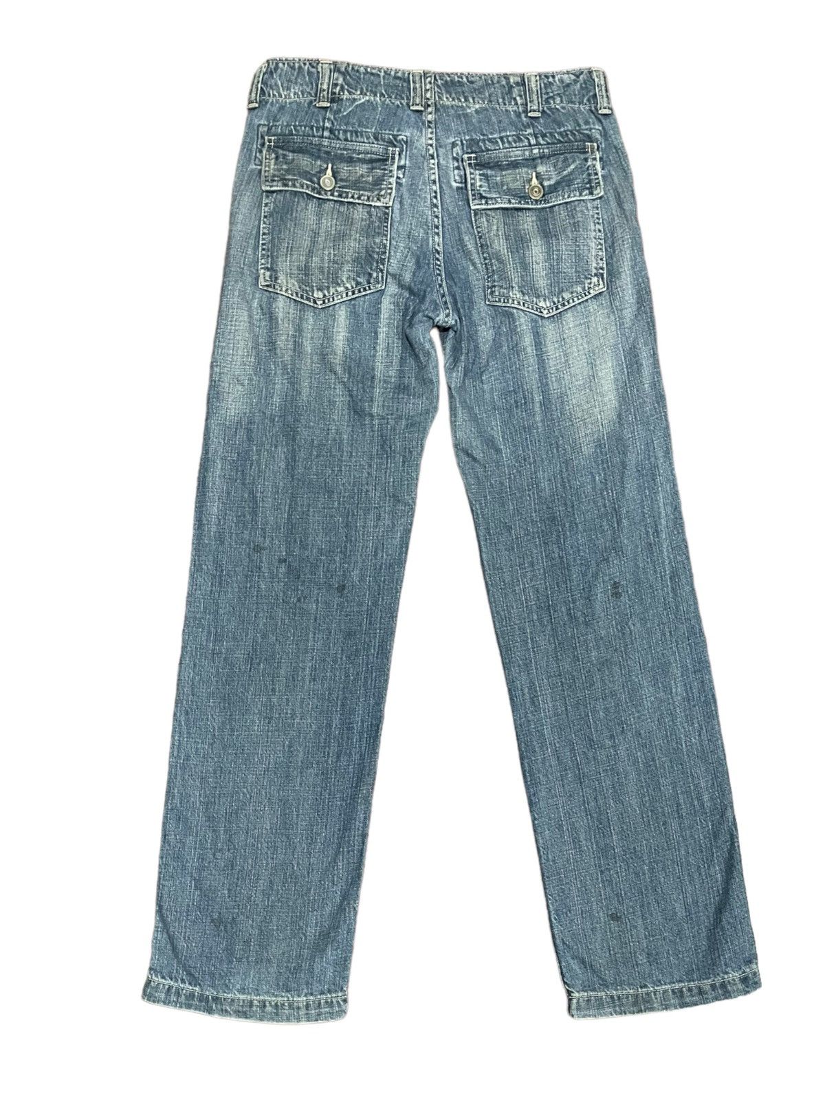 Japanese Brand × Johnbull John Bull 90s Distressed Fatigue Baker Army Style Jeans Size US 30 / EU 46 - 7 Thumbnail