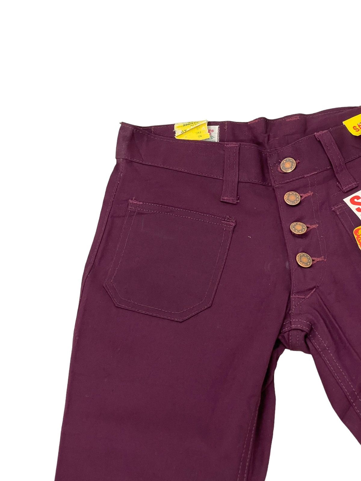 Japanese Brand Flare Jeans Savage Deadstock Vtg 70s Bell Bottom 5🟦8 Size US 27 - 8 Thumbnail