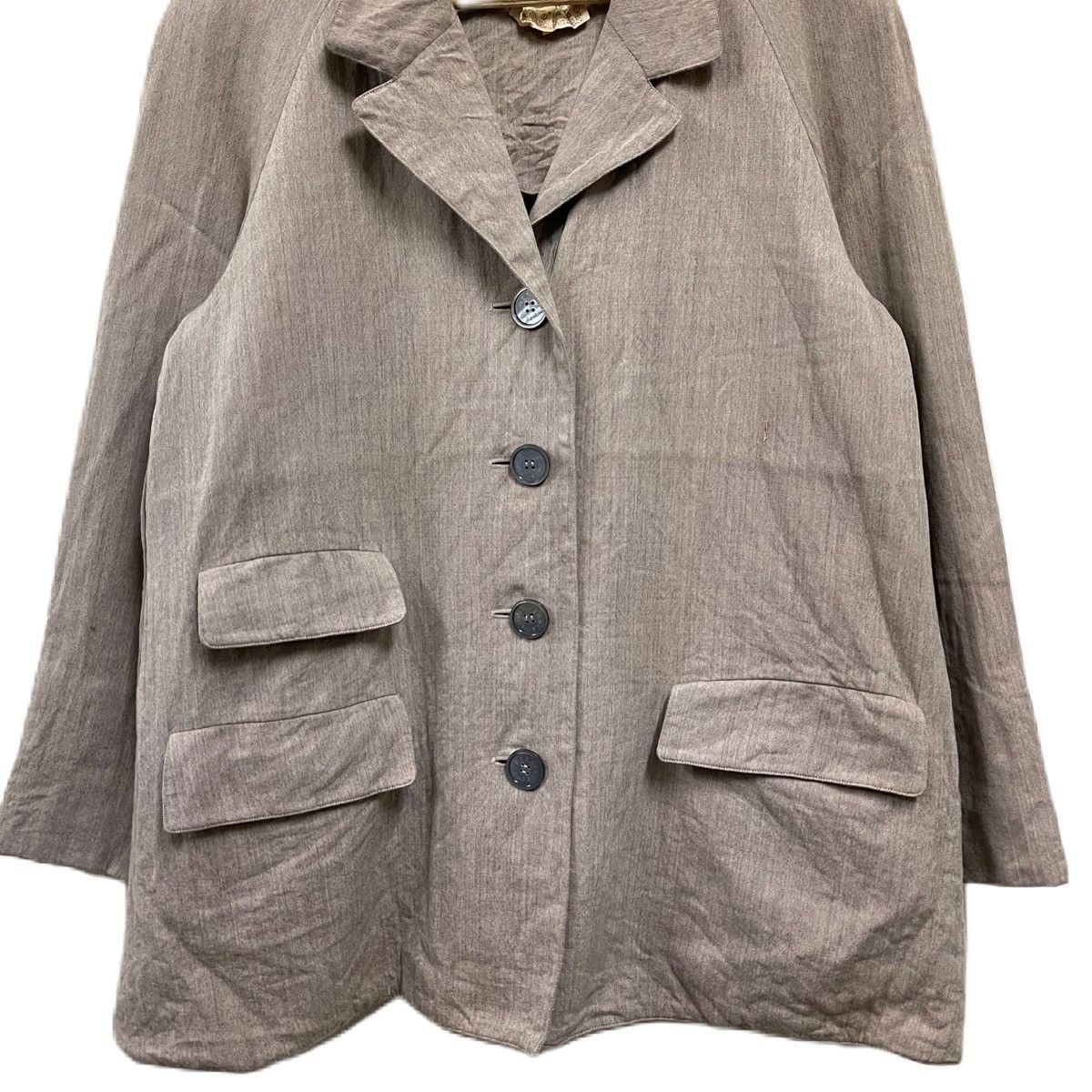 Hermes Vintage HERMES wool relaxed fit blazer jacket 80s Size XL / US 12-14 / IT 48-50 - 6 Thumbnail
