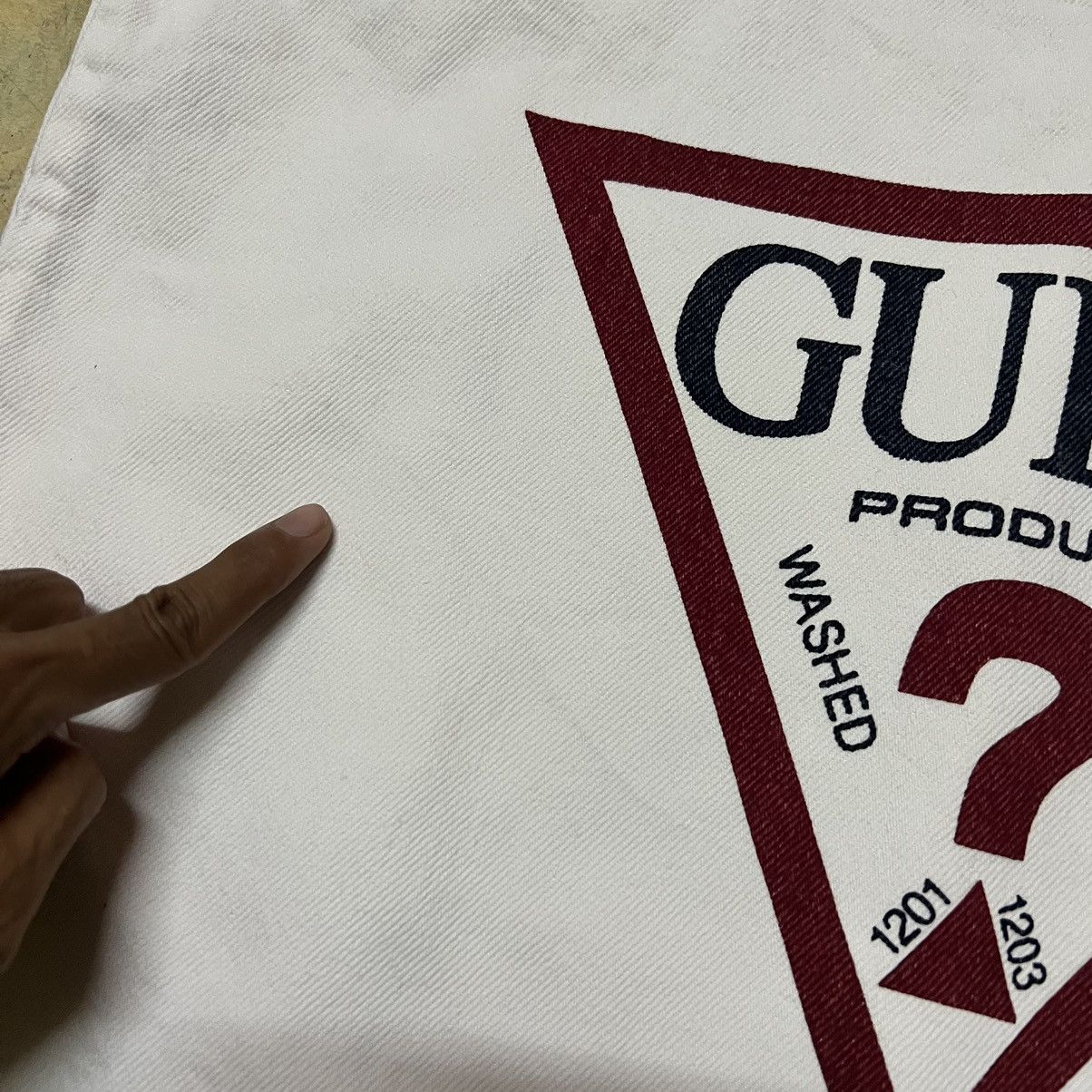 Guess Vintage Guess Big Logo Tote Bag Size ONE SIZE - 5 Thumbnail