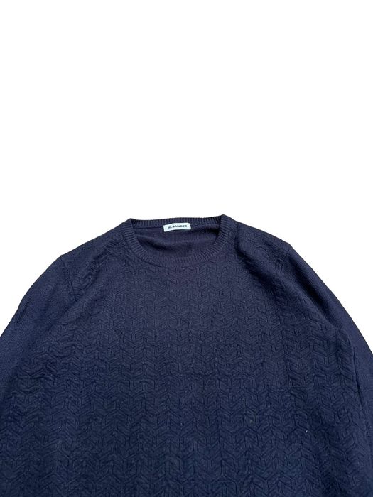 Raf Simons Jil Sander Raf simons 3D geometric pattern knit sweater ...