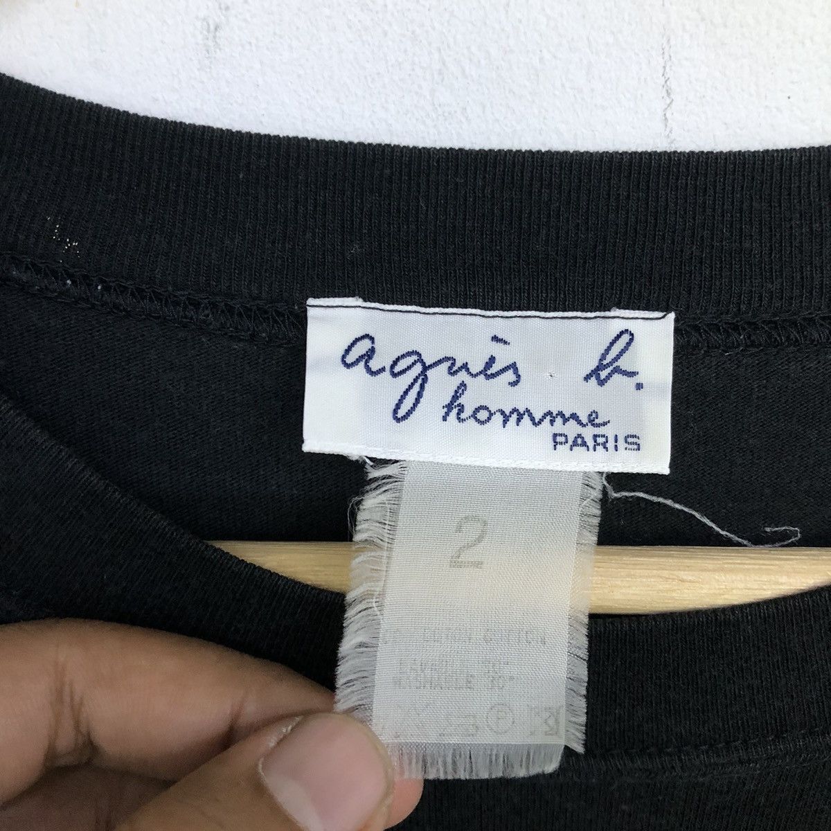 agnes b. Vintage Agnes.B Single Pocket Plain Tshirt Size US L / EU 52-54 / 3 - 8 Thumbnail