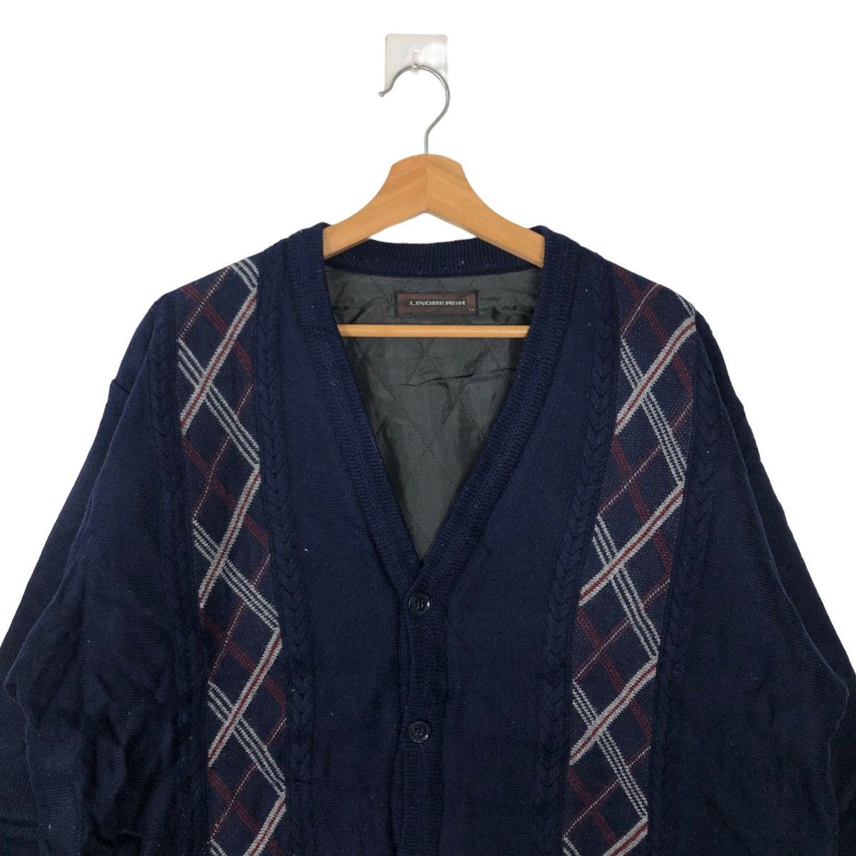 Japanese Brand VINTAGE CARDIGAN JACKET NAVAJO AZTEC DESIGN LINDBERGH JAPAN Size US L / EU 52-54 / 3 - 2 Thumbnail
