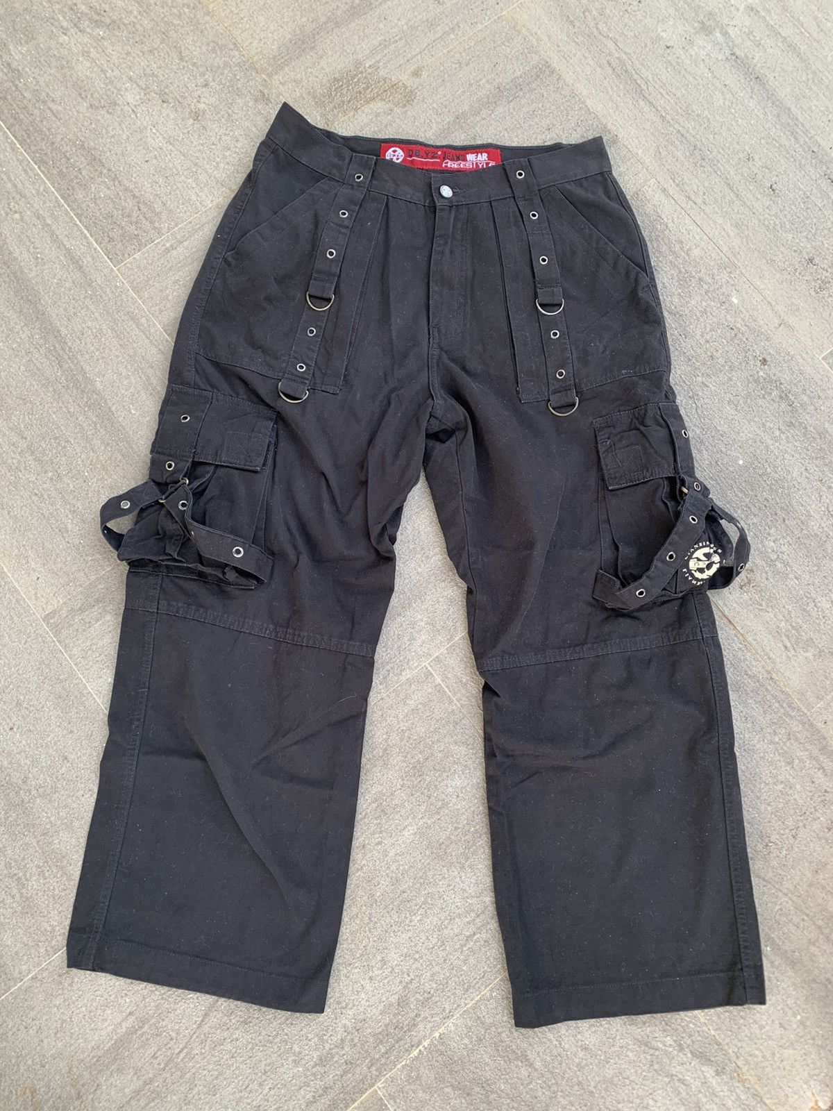 Japanese Brand DBYZ Jeans Wear Baggy Cargo Pants Size US 33 - 1 Thumbnail