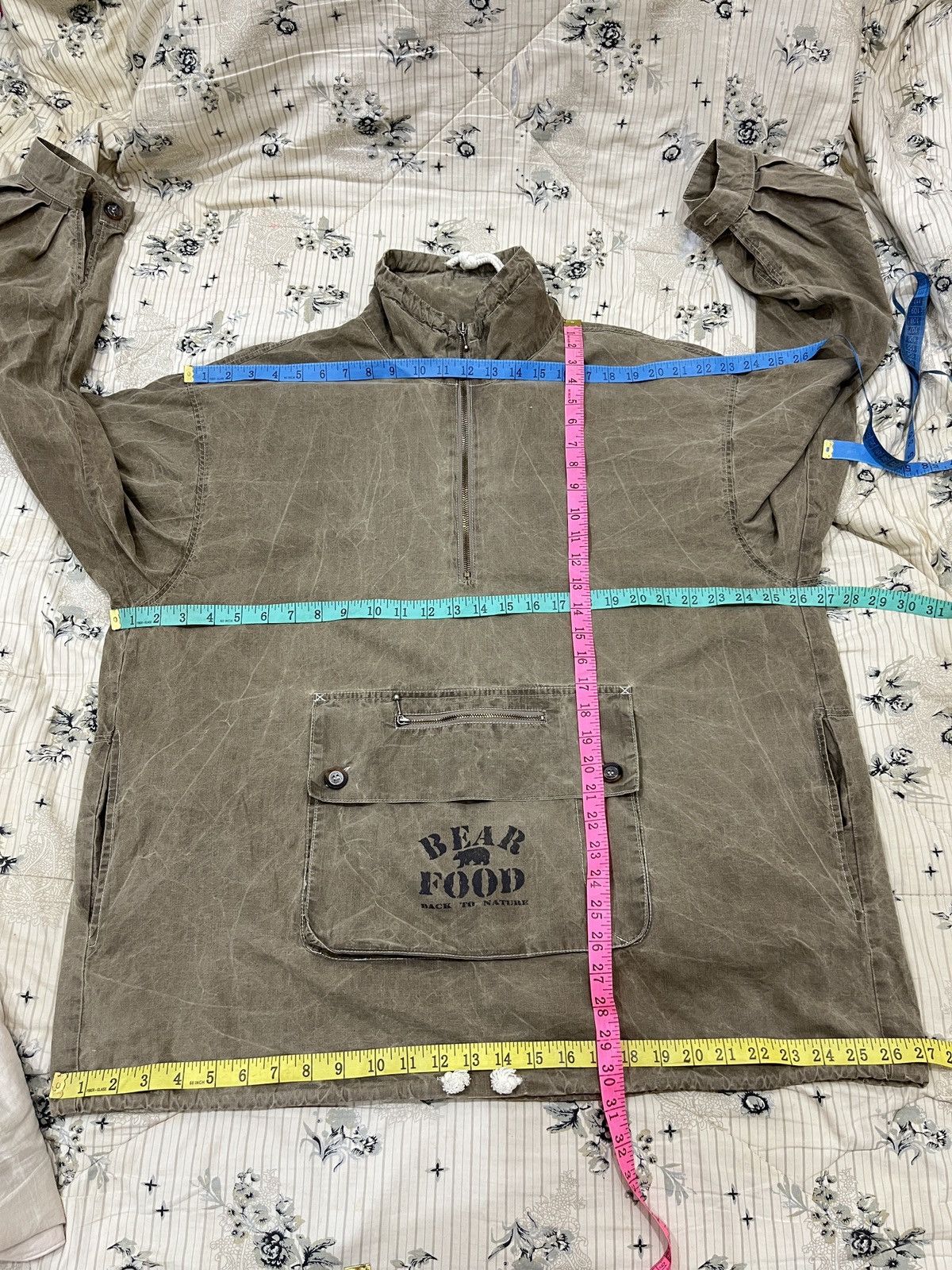 Vintage (Qqqq). VTG BEAR FOOD BACK TO NATURE ANORAK JACKET Size US L / EU 52-54 / 3 - 15 Thumbnail