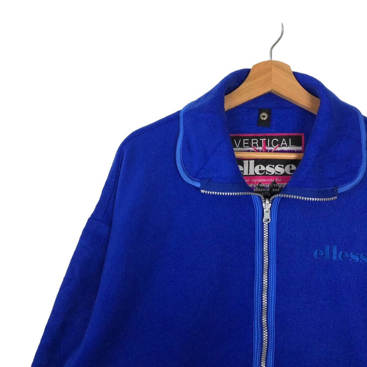 Japanese Brand VINTAGE FLEECE SHERPA JACKET ELLESSE JAPAN MADE Size US L / EU 52-54 / 3 - 5 Thumbnail