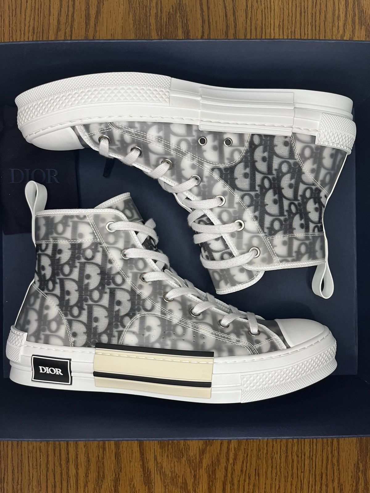 Dior Dior B23 Oblique High Top Sneaker Grailed