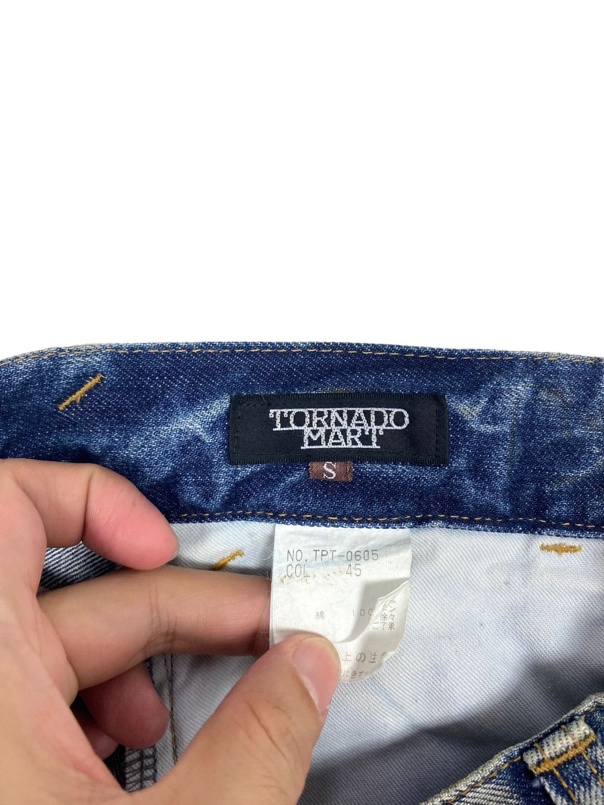 Tornado Mart Rare‼️ Vintage Tornado Mart Distressed Jeans Made in Japan Size US 30 / EU 46 - 12 Thumbnail