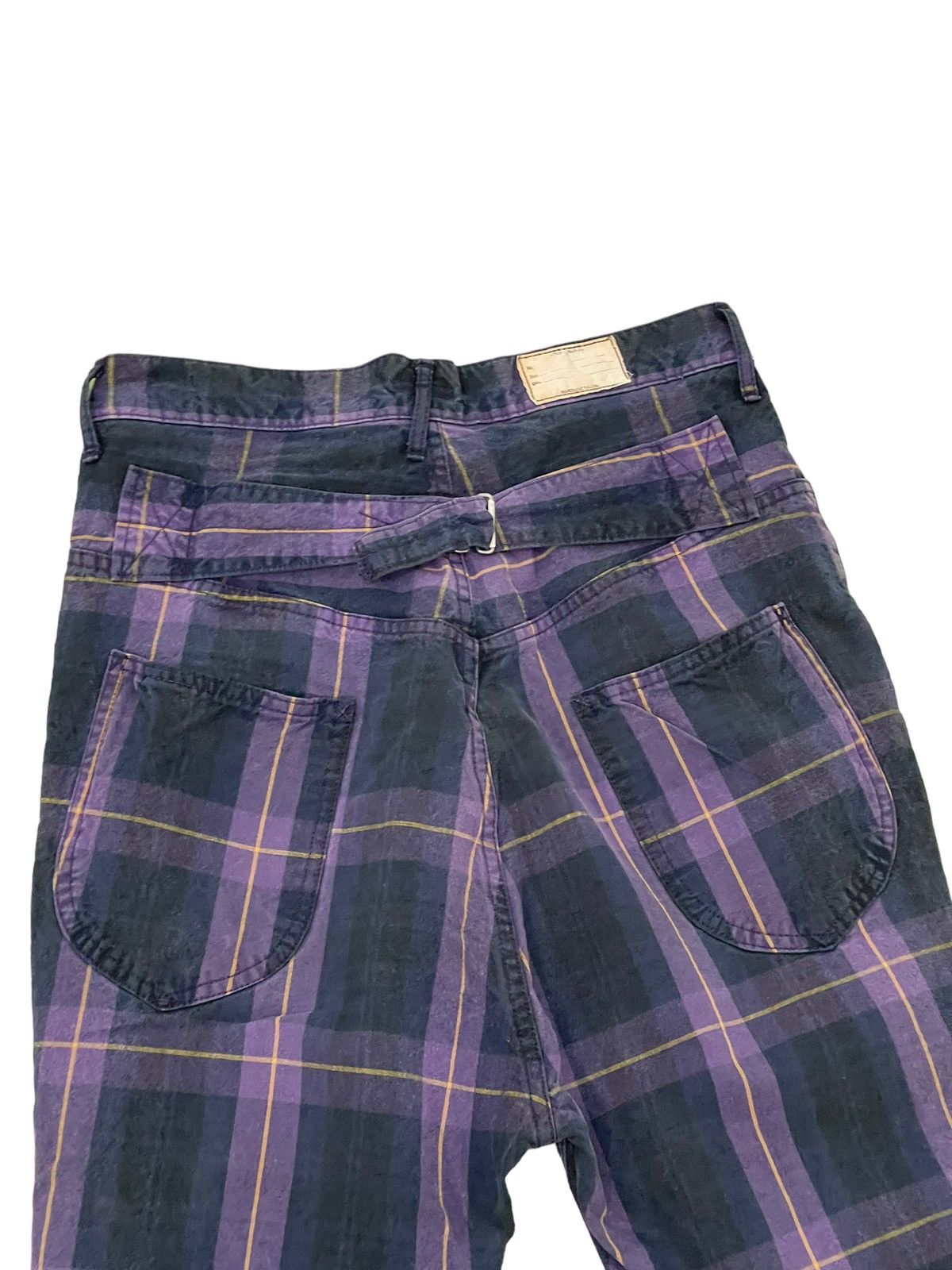 Japanese Brand Drop Croth Kapital Check Pant Slim 5🟦8 Size US 28 / EU 44 - 8 Thumbnail