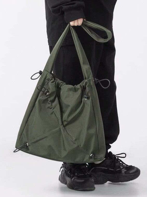Japanese Brand Military utility ruched nylon messenger bag shoulder bag Size ONE SIZE - 4 Thumbnail
