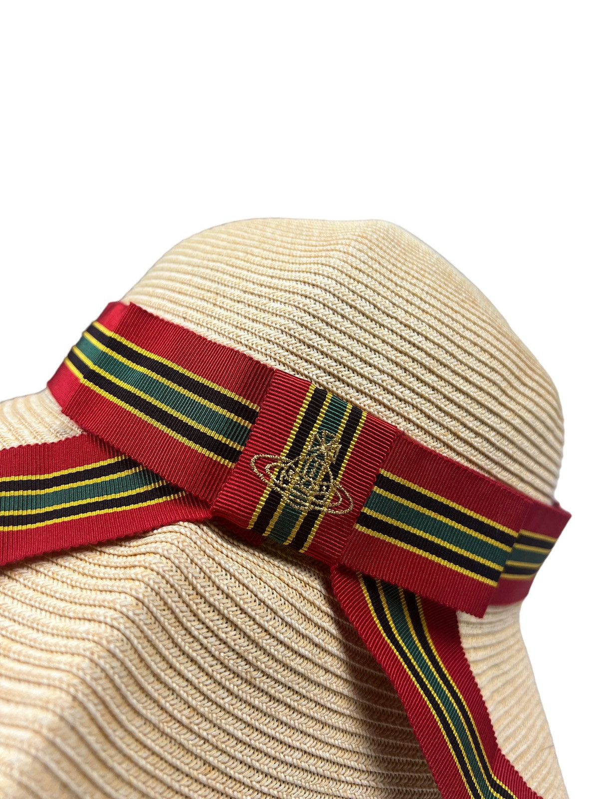 Vivienne Westwood Vivienne Westwood Orb Logo Straw Hat Size ONE SIZE - 5 Thumbnail