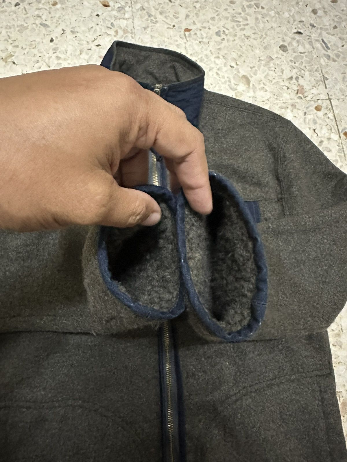 RRL Ralph Lauren RRL Ralph Lauren Fleece Jacket Design Single Denim Pocket Size US XS / EU 42 / 0 - 6 Thumbnail