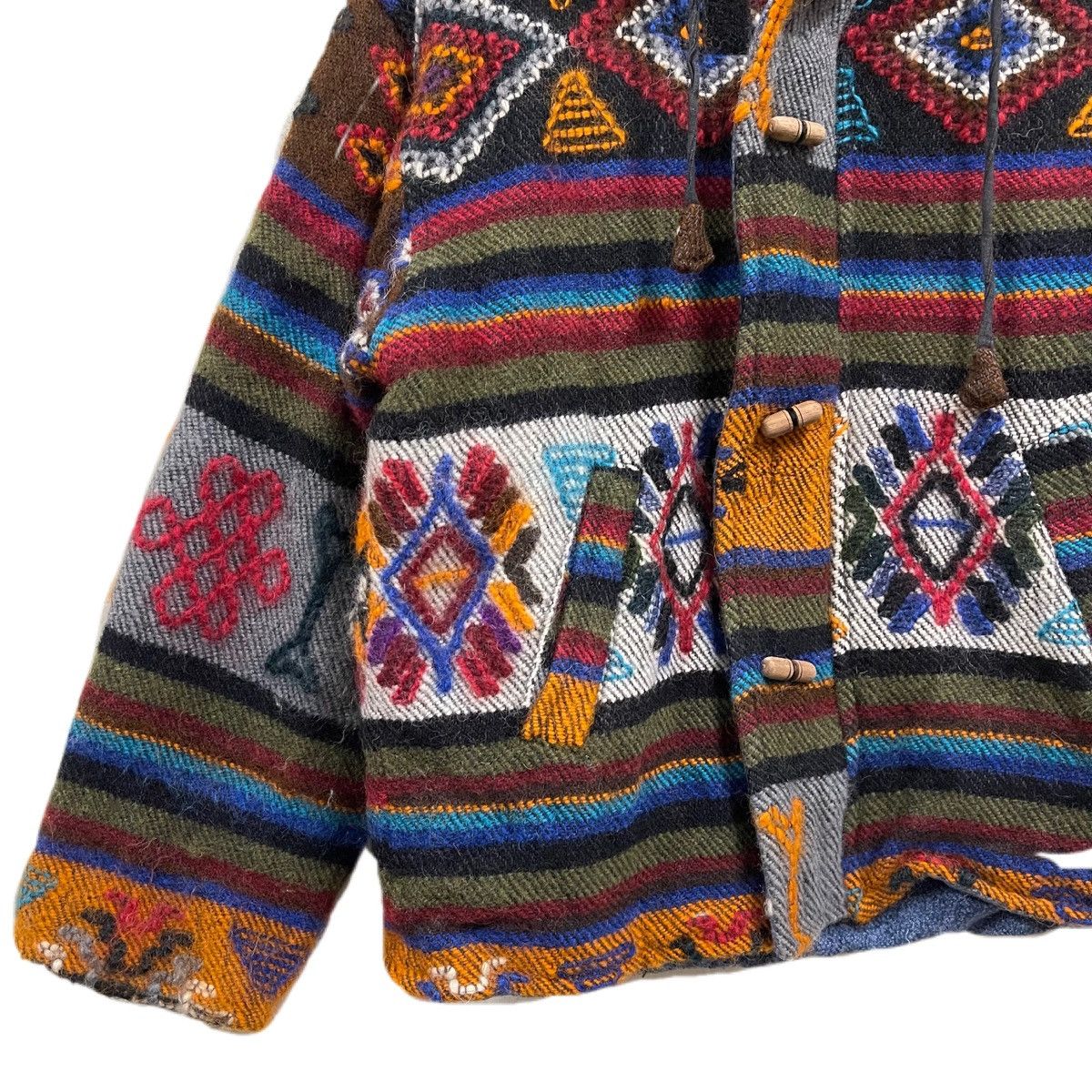 Vintage Vintage navajo aztec wool sweater hoodie Size US S / EU 44-46 / 1 - 7 Thumbnail