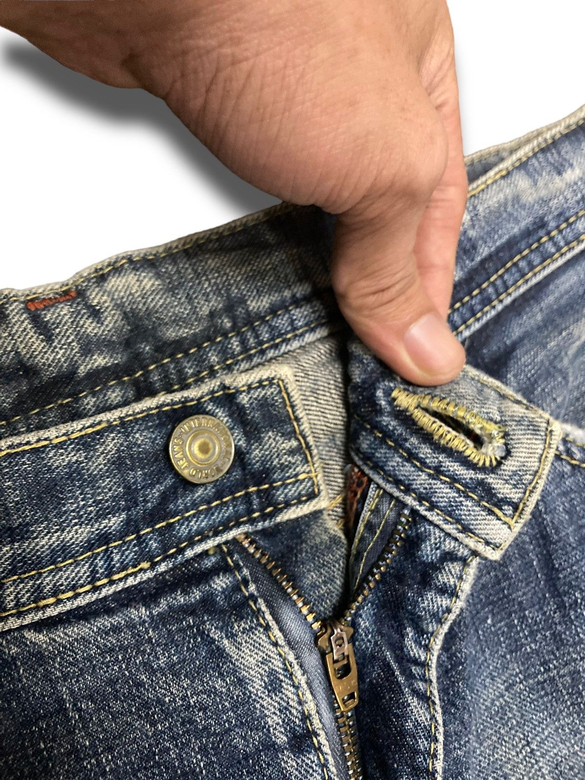 Japanese Brand × Vintage Vintage 90s Japanese Straight Cut Kaihara Jeans Size US 32 / EU 48 - 8 Thumbnail
