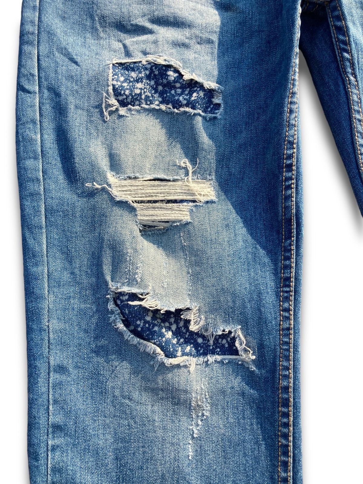 Japanese Brand Archival Like Kapital Distressed Japanese Jeans Size US 31 - 5 Thumbnail