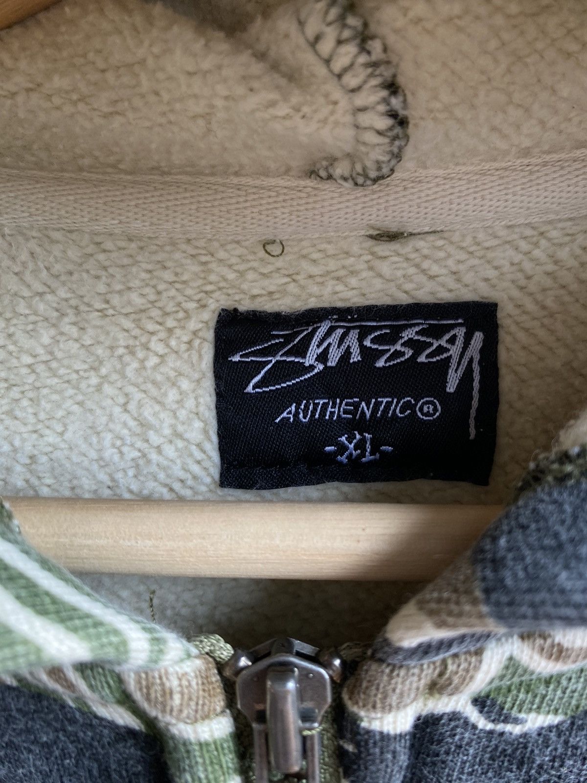 Stussy × Vintage Vintage Stussy camo tiger hoodie Size US XL / EU 56 / 4 - 3 Thumbnail