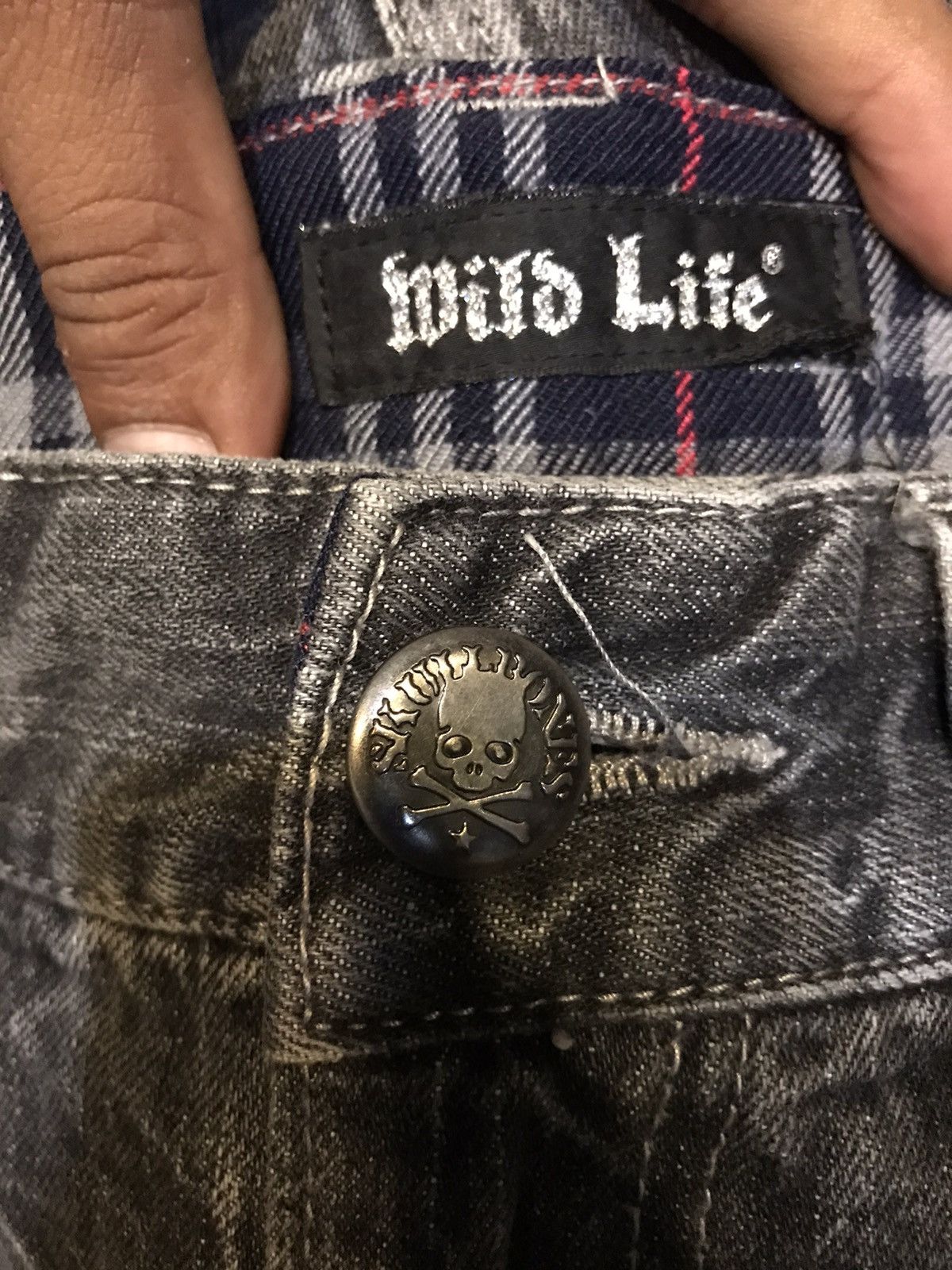 Japanese Brand Flare jeans skulls jeans black Size US 32 / EU 48 - 7 Thumbnail
