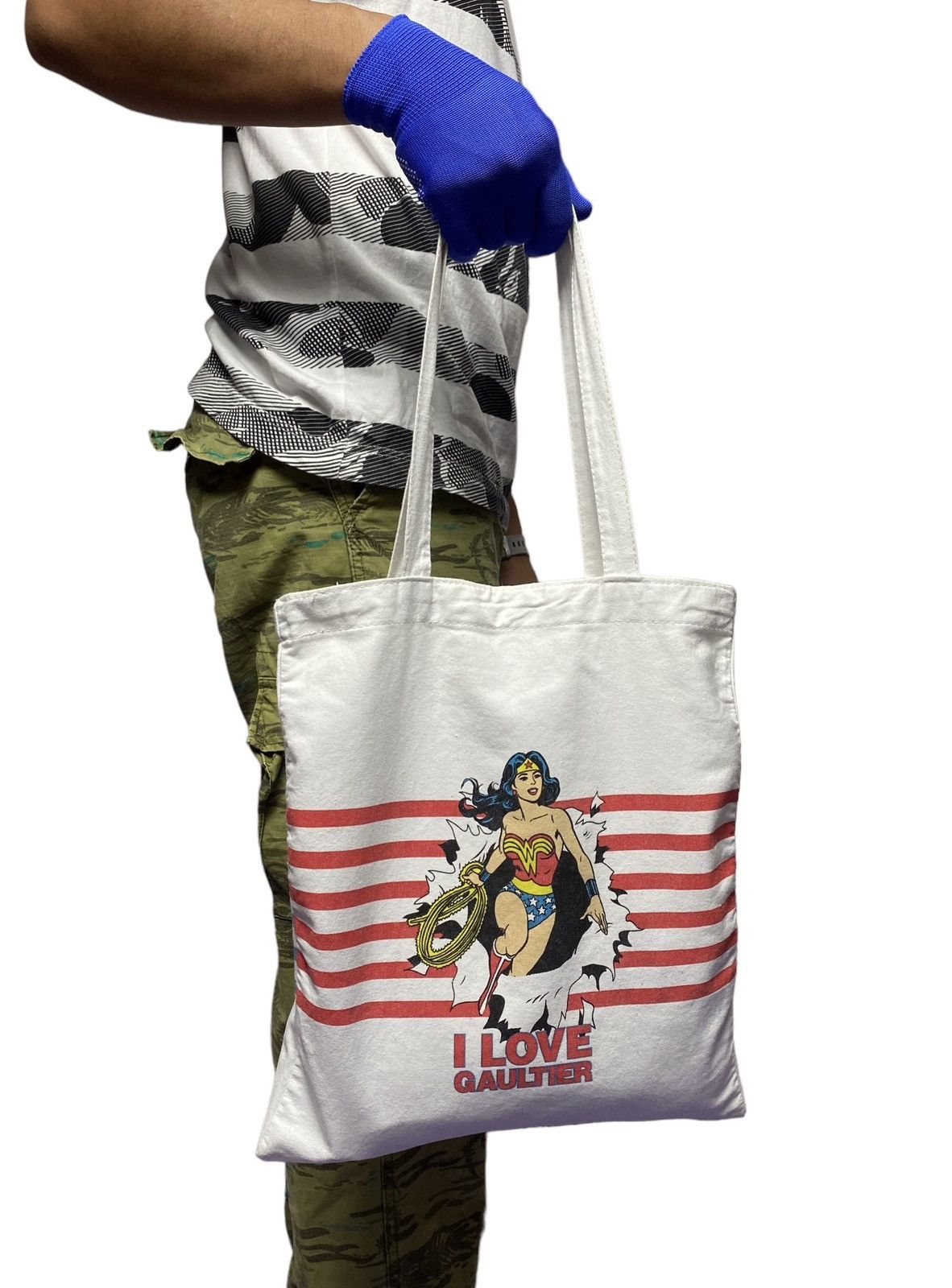 Jean Paul Gaultier Jean Paul Gaultier X Dc Comic “I LOVE GAULTIER” Tote Bag Size ONE SIZE - 16 Thumbnail