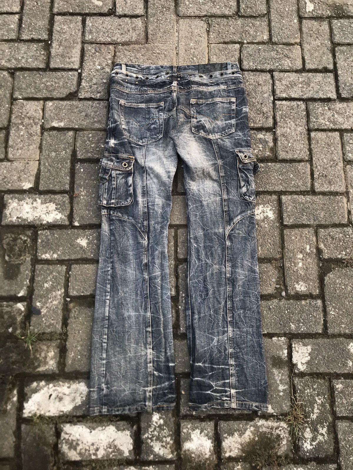 Japanese Brand Japanese brand Lowbox double waist denim Size US 33 - 9 Thumbnail