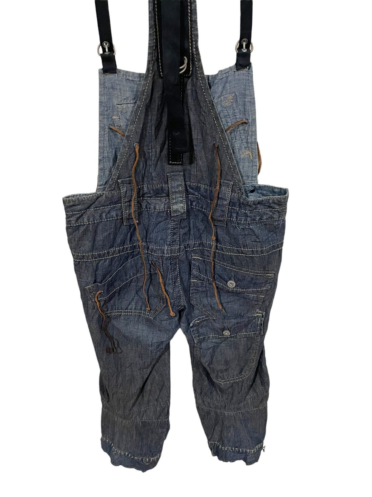 Marithe + Francois Girbaud × Vintage Very Rare🔥Marithe Francoise Girbaud Knee Quarter Jumpsuit Size 32" / US 10 / IT 46 - 19 Thumbnail