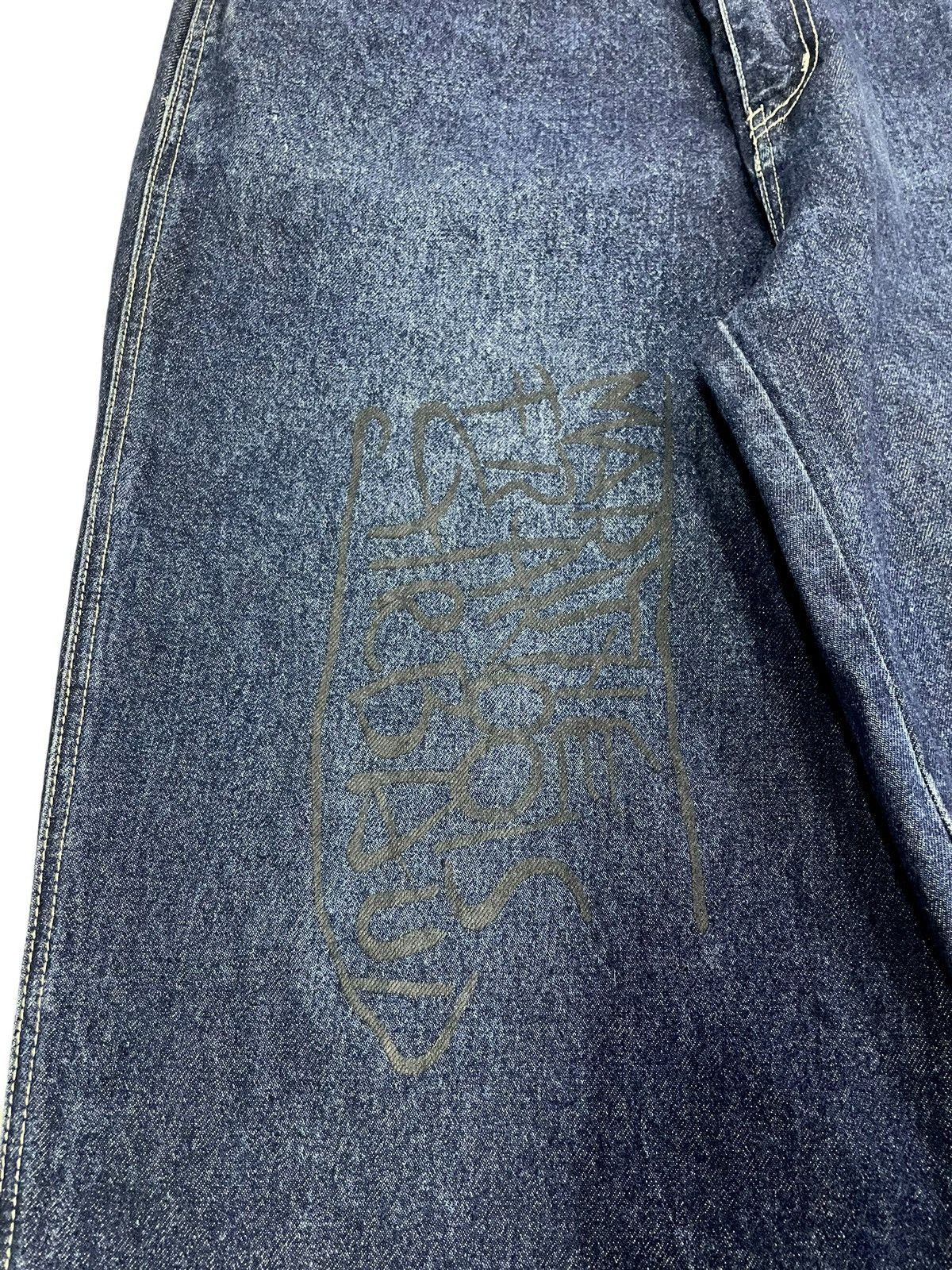 Marithe + Francois Girbaud Vintage MFG Baggy Jeans Big Logo Spellout Size US 39 - 4 Thumbnail