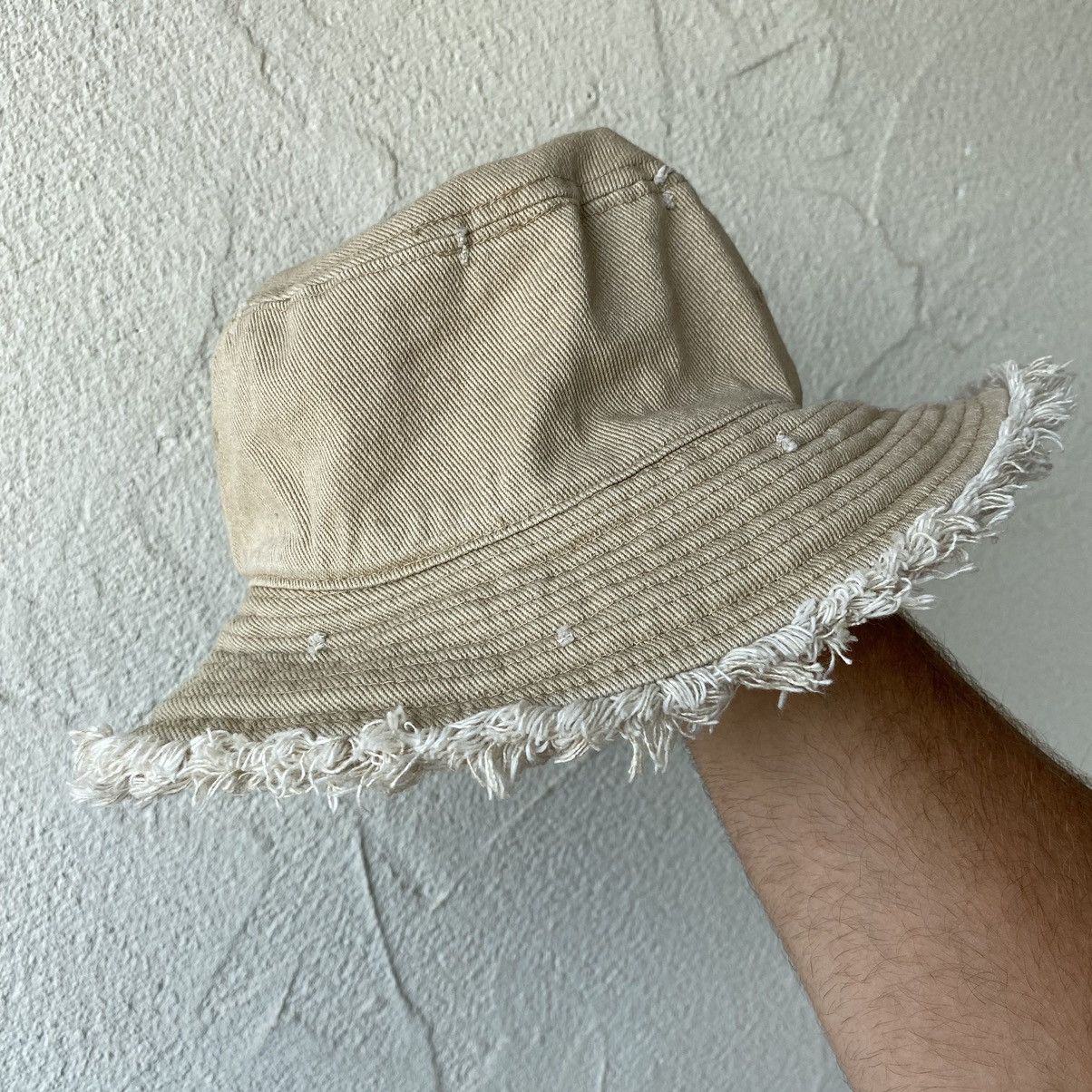 Other Tan Distressed Bucket Hat Size ONE SIZE - 1 Thumbnail