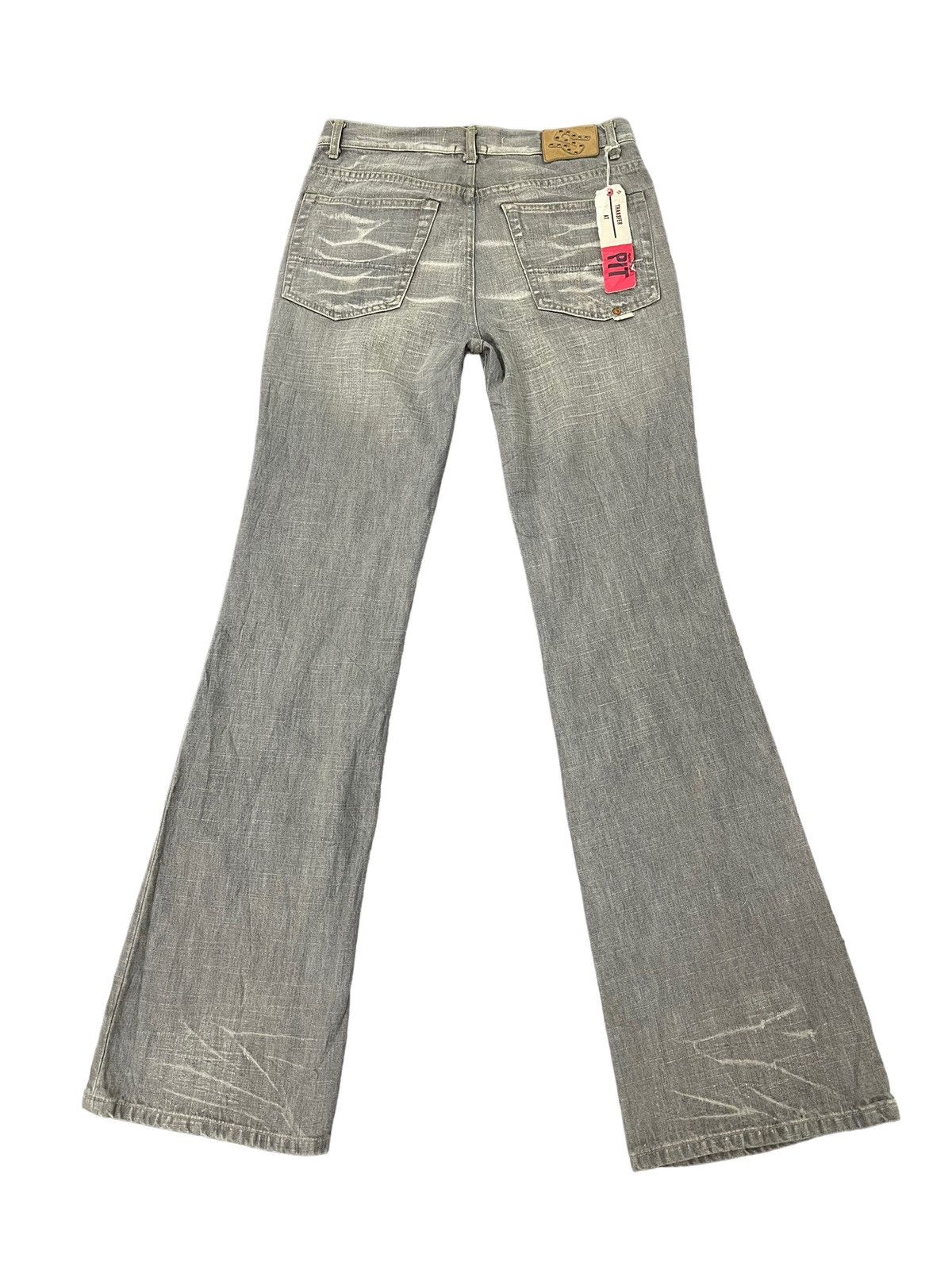 Japanese Brand Flare Jeans New Raer Italy Faded Distress Boot Cut 6🟦1 Size US 30 / EU 46 - 11 Thumbnail