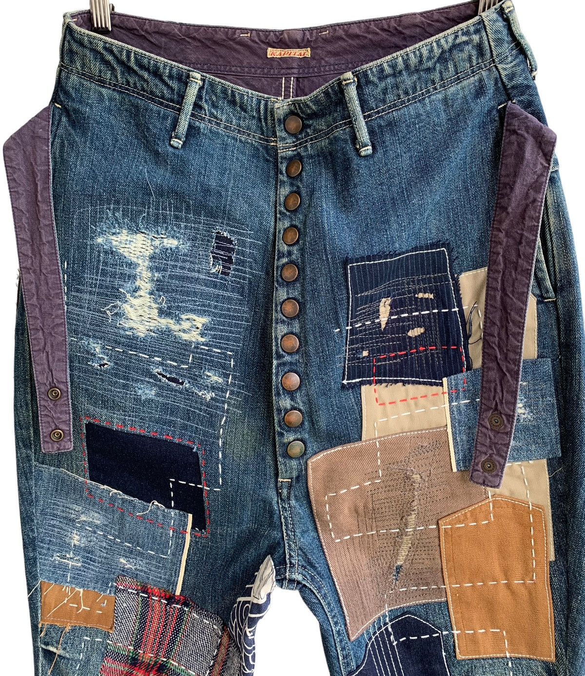 🔥Insane Design Kapital Patchwork Rework sashiko Denim